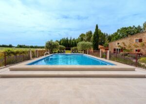 Heated pool in a renovated Provençal farmhouse